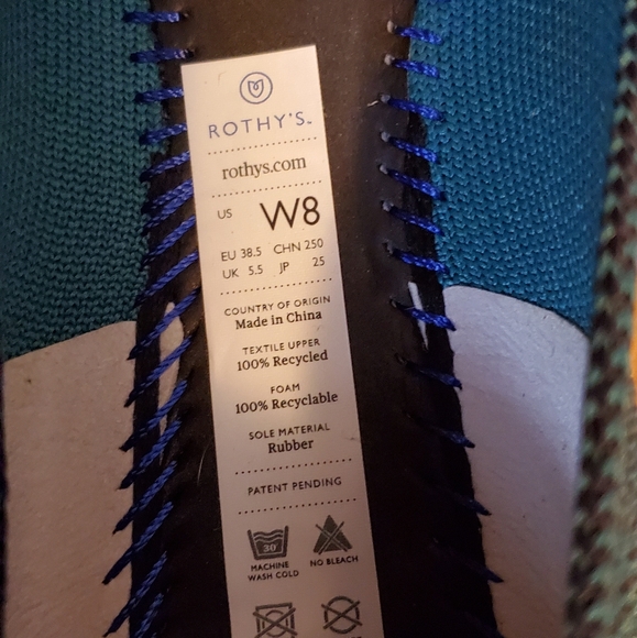 NWOB Rothy's Spruce Python Flats Sz8 - Picture 4 of 4